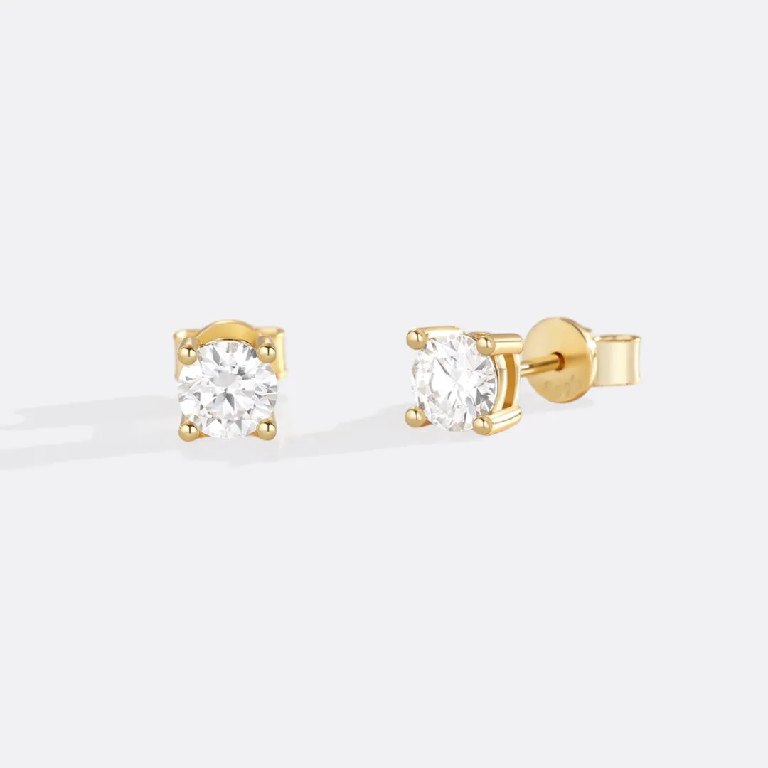 Classic Diamond Stud Earrings sold by Mint & Lilly product image thumbnail 2