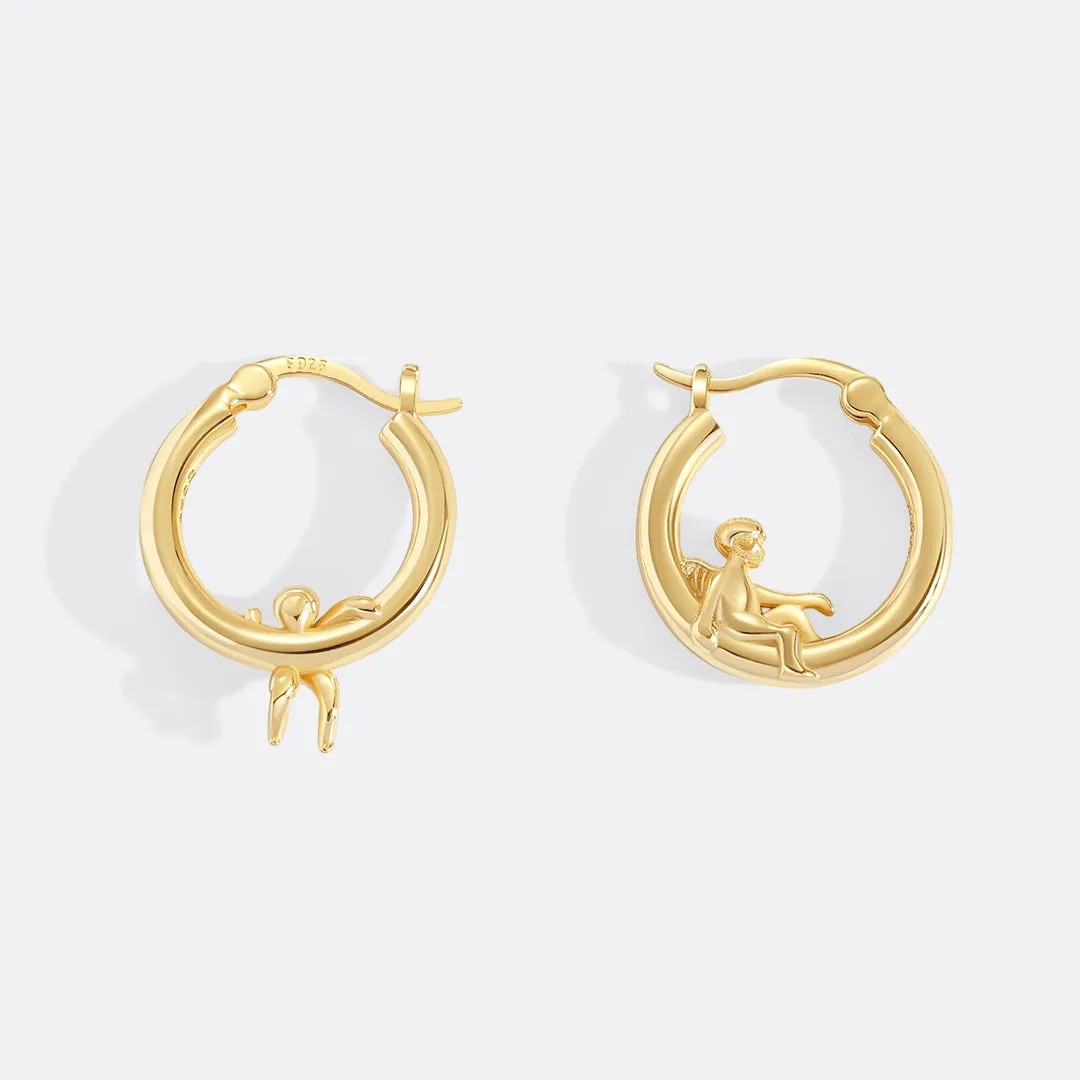 Cherub Gold Hoops sold by Mint & Lilly product image thumbnail 4