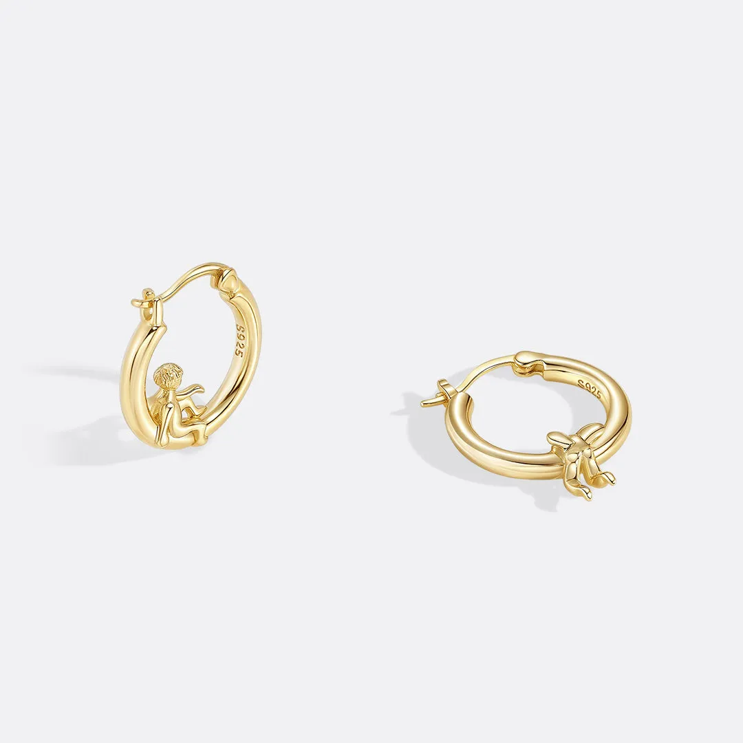 Cherub Gold Hoops sold by Mint & Lilly product image thumbnail 5