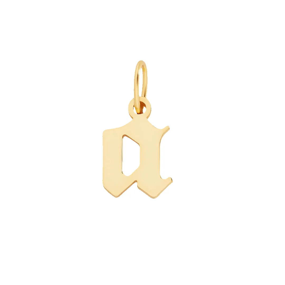 Old English Letter Charm sold by Mint & Lilly