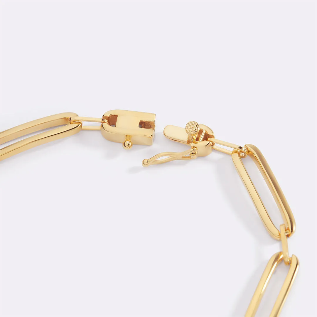 Pave Diamond Paperclip Bracelet sold by Mint & Lilly product image thumbnail 3