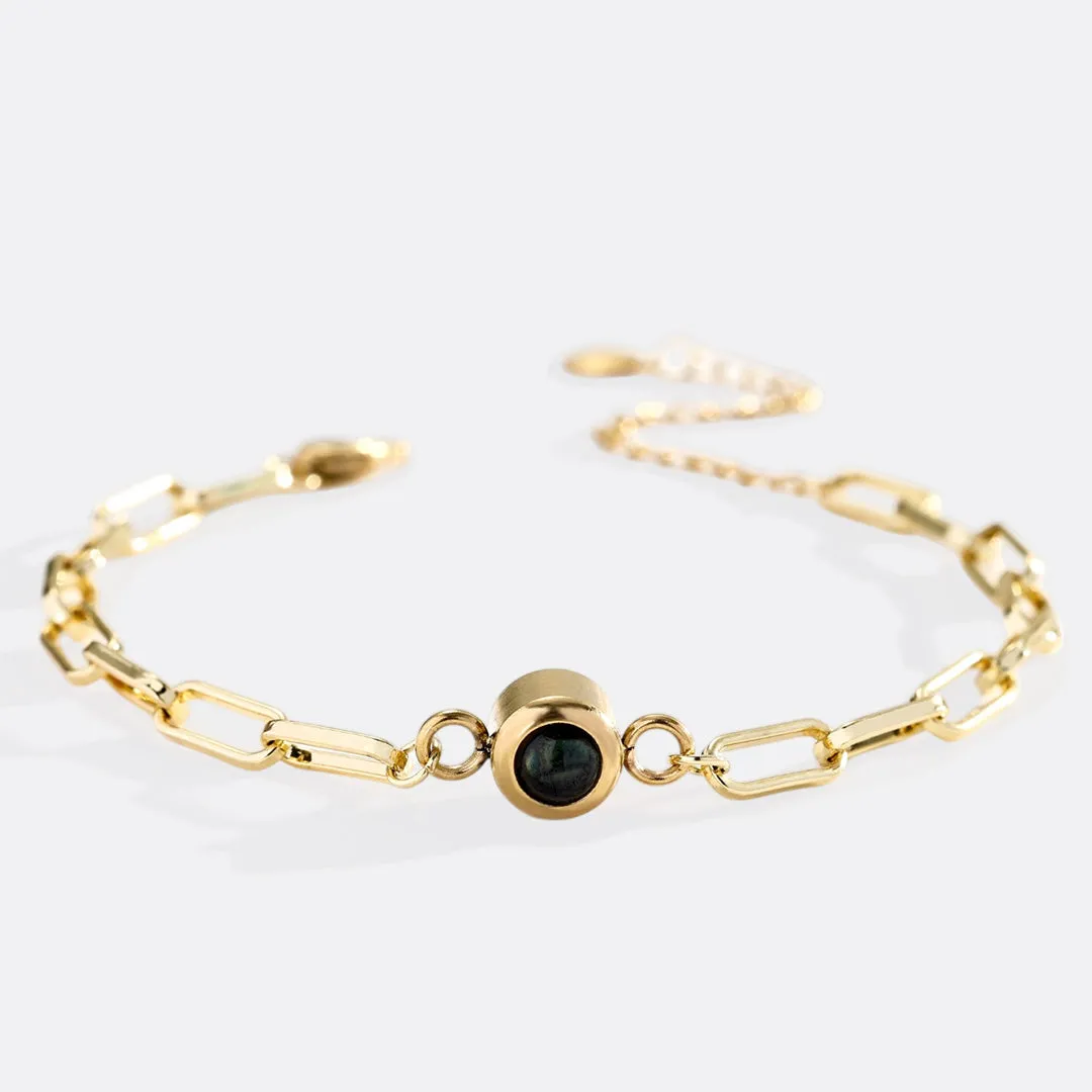 Photo Bracelet with Paperclip Chain sold by Mint & Lilly product image thumbnail 3