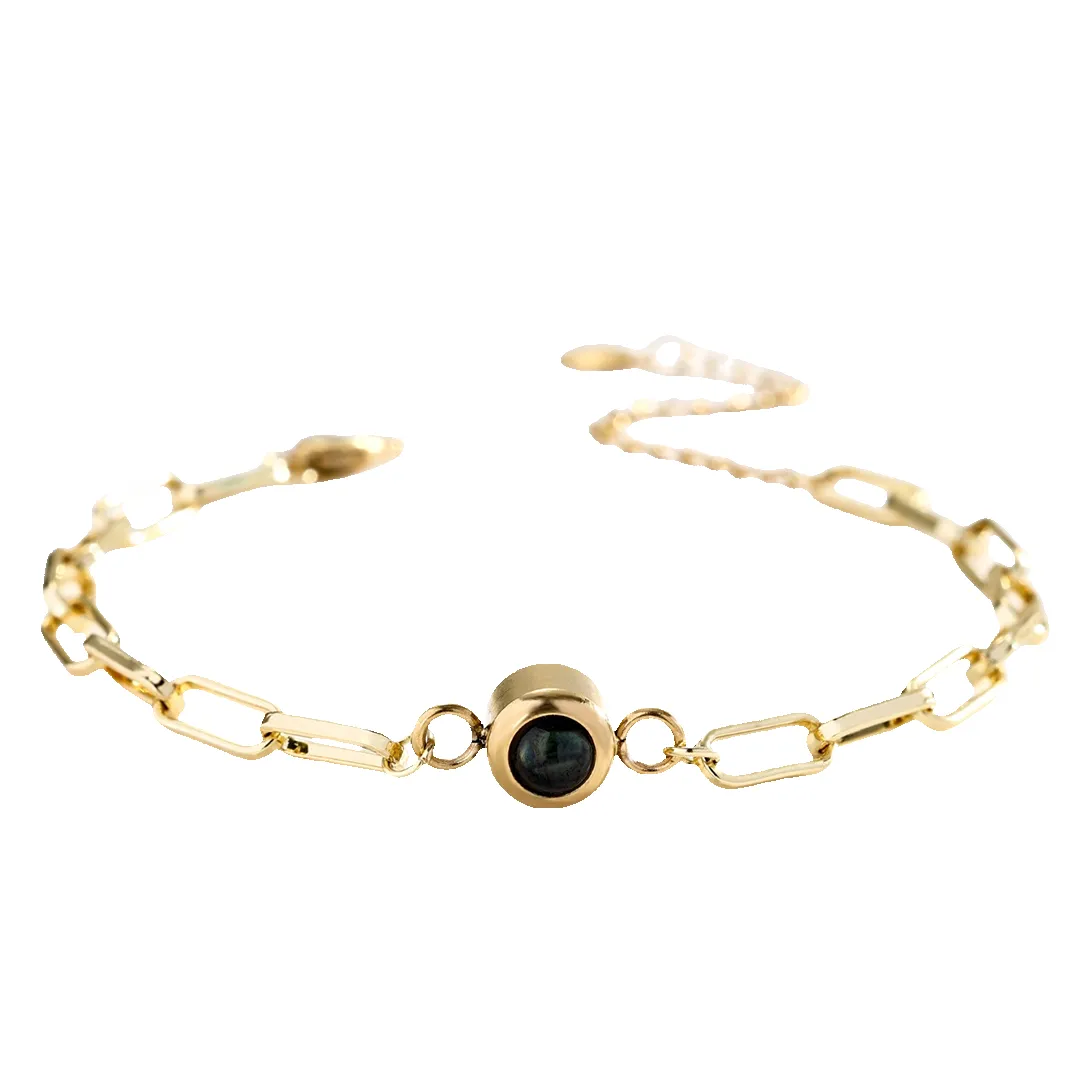 Photo Bracelet with Paperclip Chain sold by Mint & Lilly product image thumbnail 2