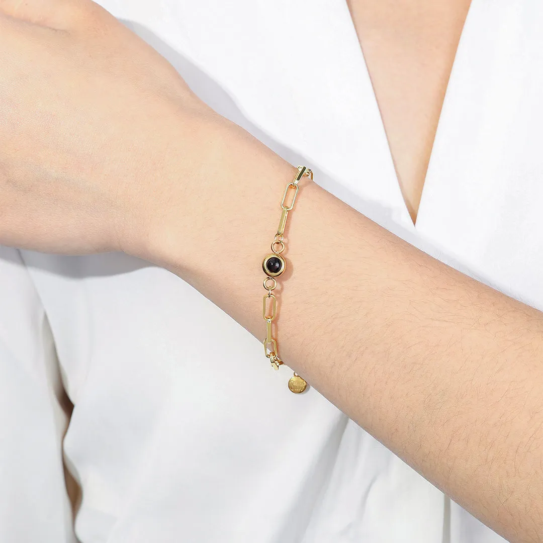 Photo Bracelet with Paperclip Chain sold by Mint & Lilly product image thumbnail 4