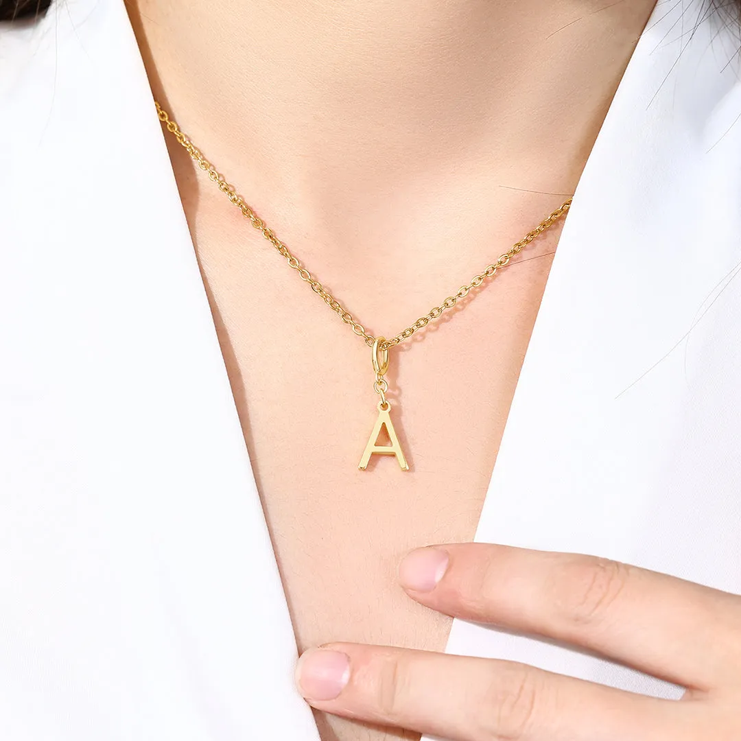 Minimalist Initial Charm Necklace sold by Mint & Lilly product image thumbnail 5