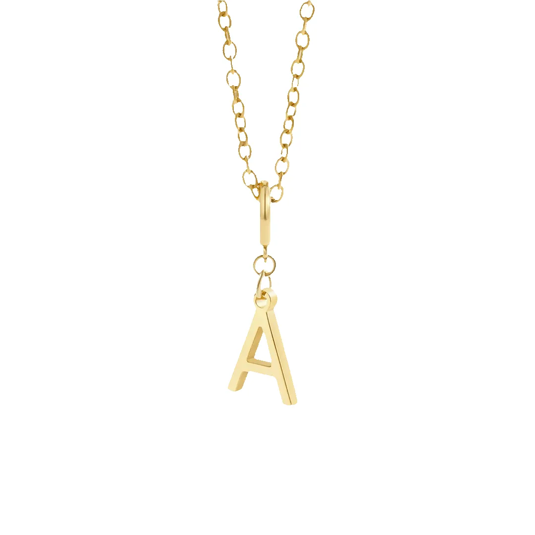 Minimalist Initial Charm Necklace sold by Mint & Lilly