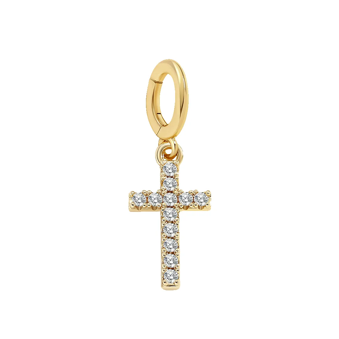 Pave Cross Charm sold by Mint & Lilly product image thumbnail 3