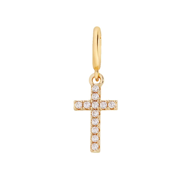 Pave Cross Charm sold by Mint & Lilly