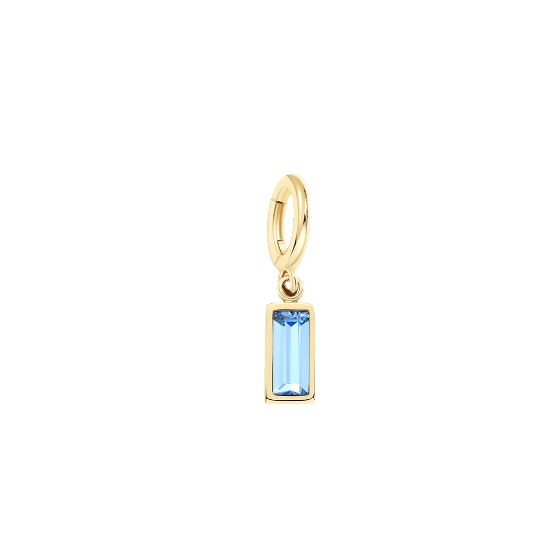 Dainty Baguette Birthstone Charm sold by Mint & Lilly product image thumbnail 3