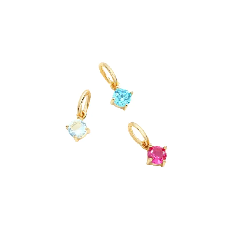 Essential 4mm Birthstone Charm made by Mint & Lilly