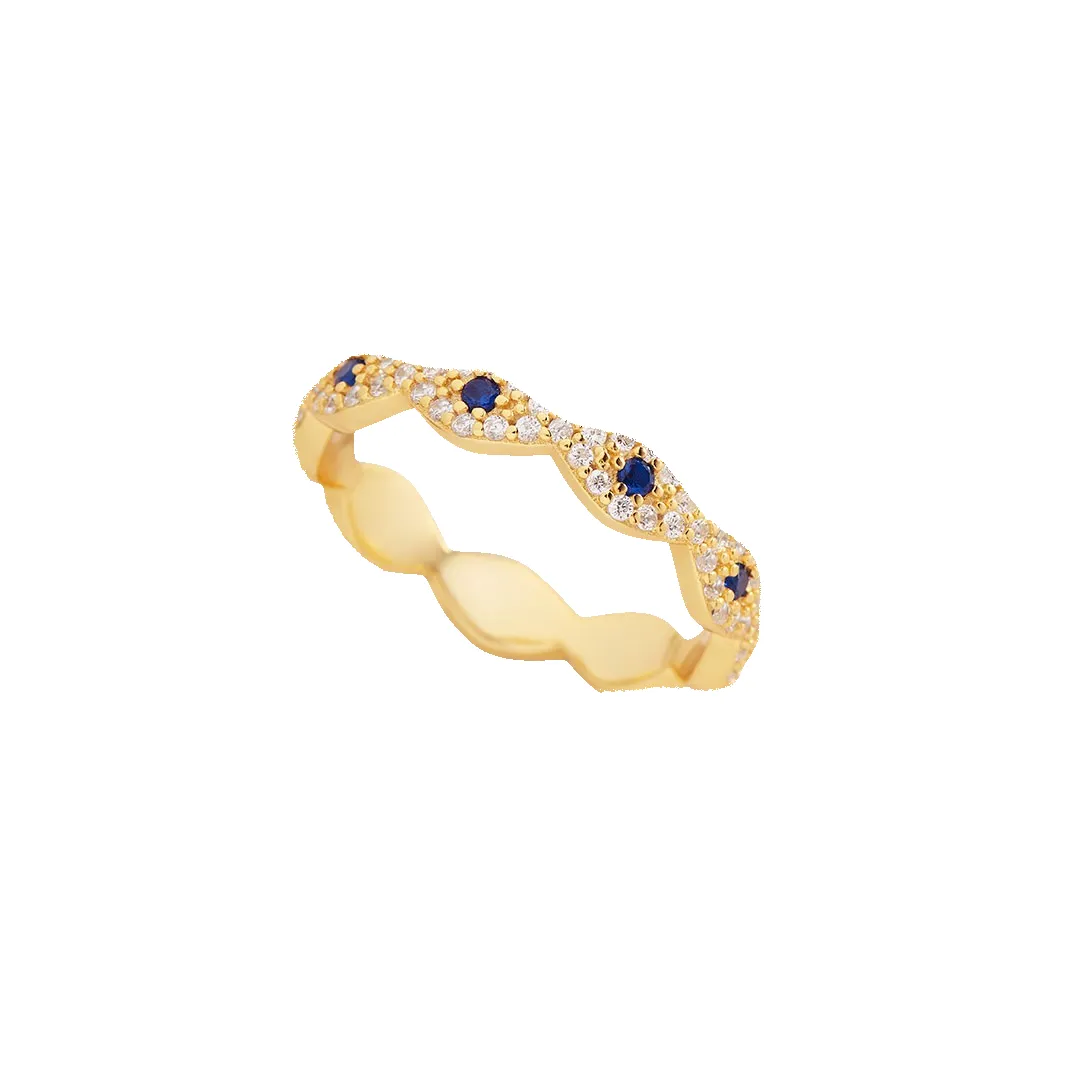 Pave Evil Eye Ring sold by Mint & Lilly