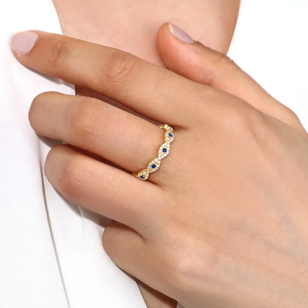 Pave Evil Eye Ring sold by Mint & Lilly product image thumbnail 5