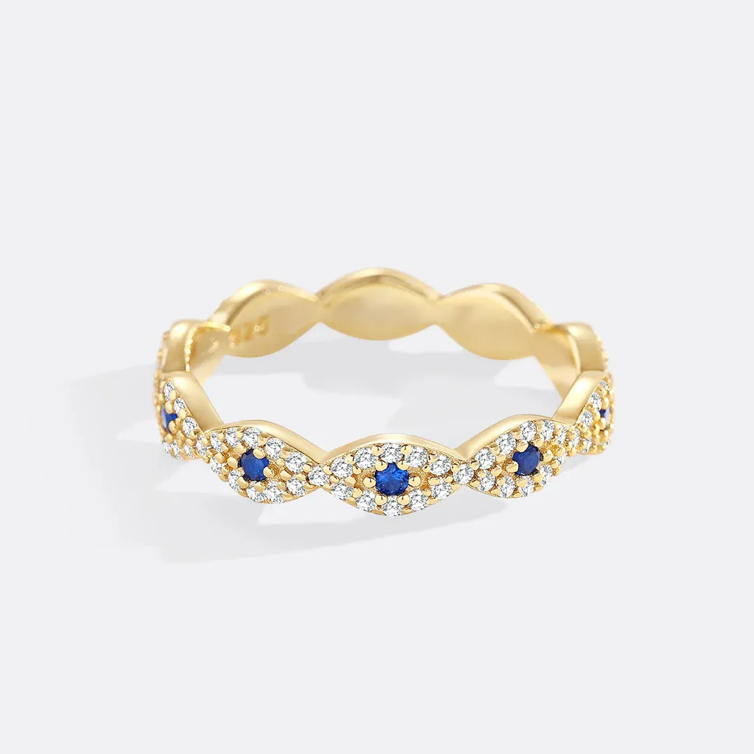 Pave Evil Eye Ring sold by Mint & Lilly product image thumbnail 4