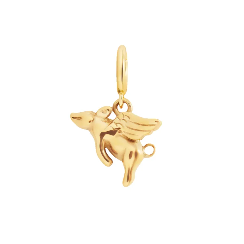 Flying Pig Charm made by Mint & Lilly