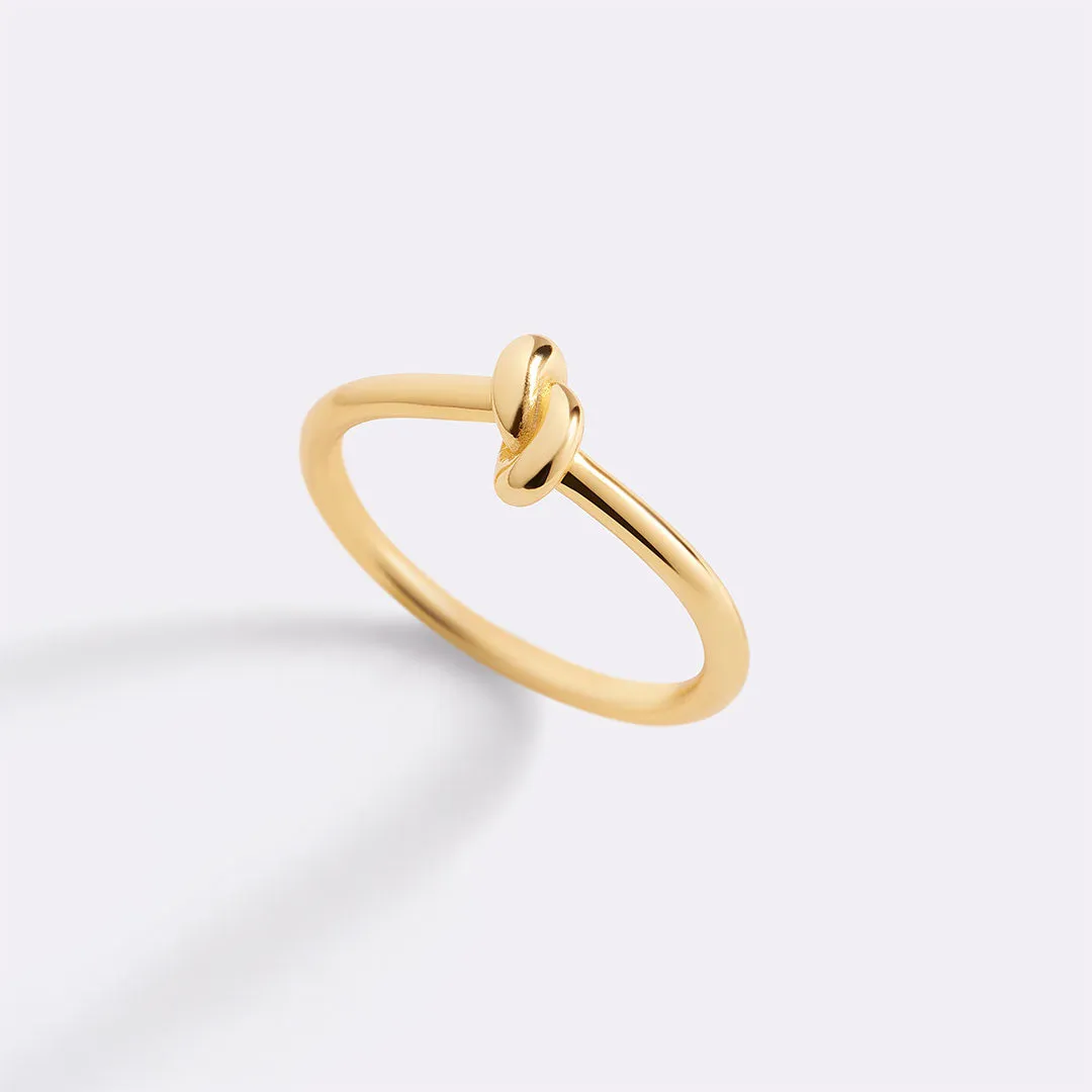 Classic Gold Knot Ring sold by Mint & Lilly product image thumbnail 2
