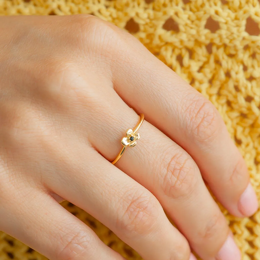 Dainty Floral Statement Ring sold by Mint & Lilly product image thumbnail 4
