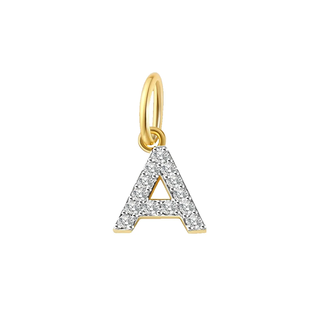 Diamond Initial Charm sold by Mint & Lilly product image thumbnail 3