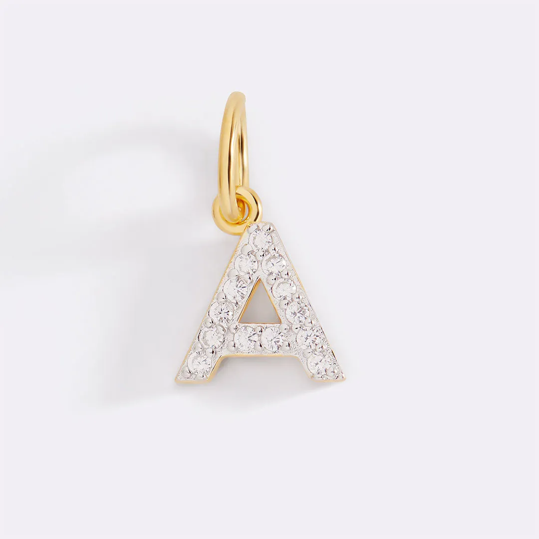 Diamond Initial Charm sold by Mint & Lilly product image thumbnail 2