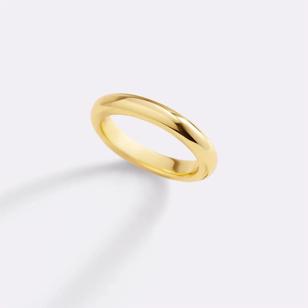 Half Round Band Stacking Ring sold by Mint & Lilly product image thumbnail 2
