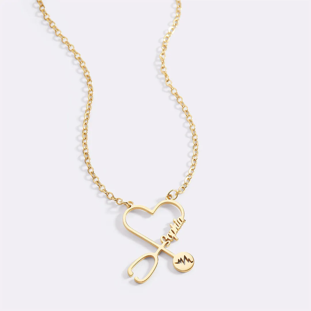 Stethosope Name Necklace sold by Mint & Lilly product image thumbnail 2