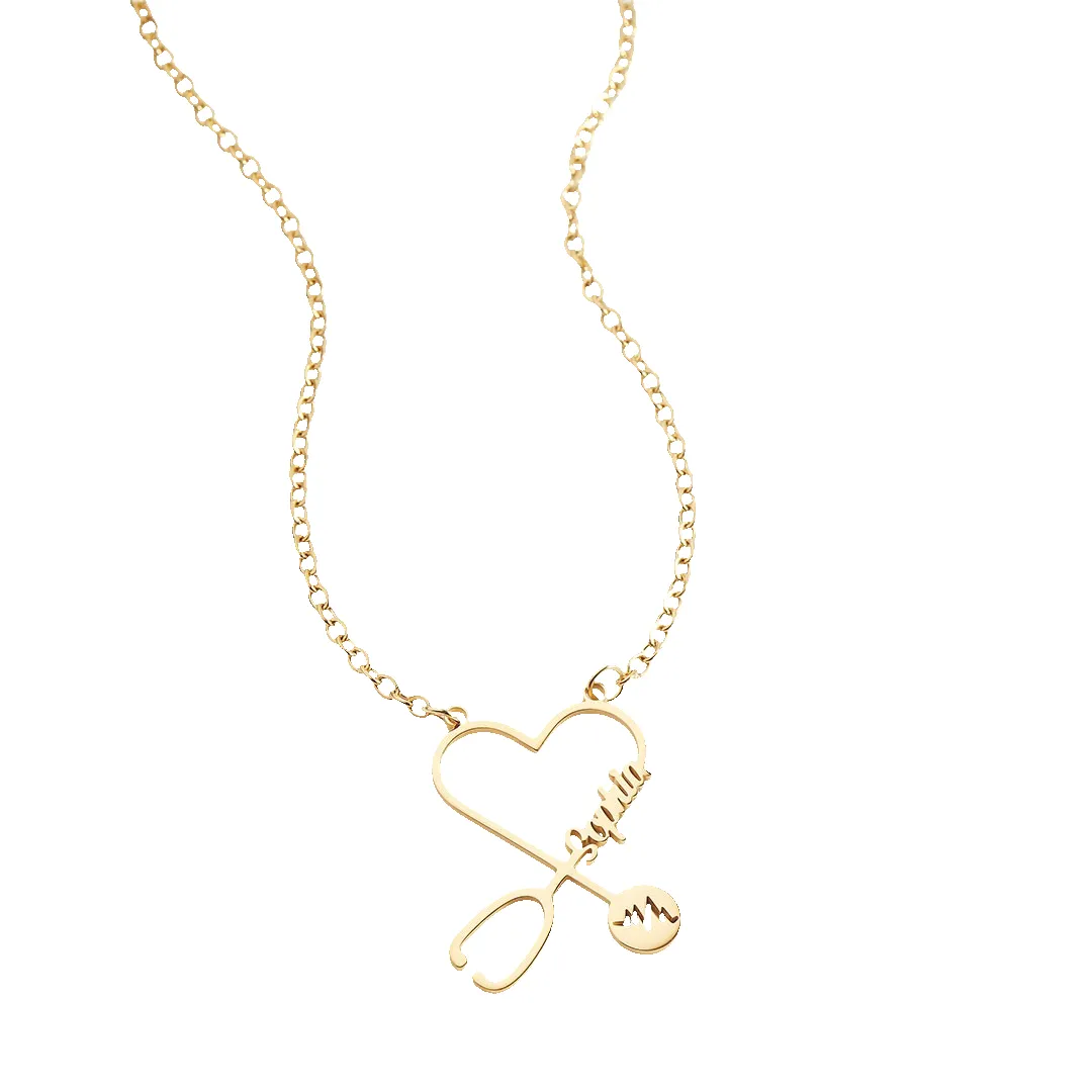Stethosope Name Necklace sold by Mint & Lilly