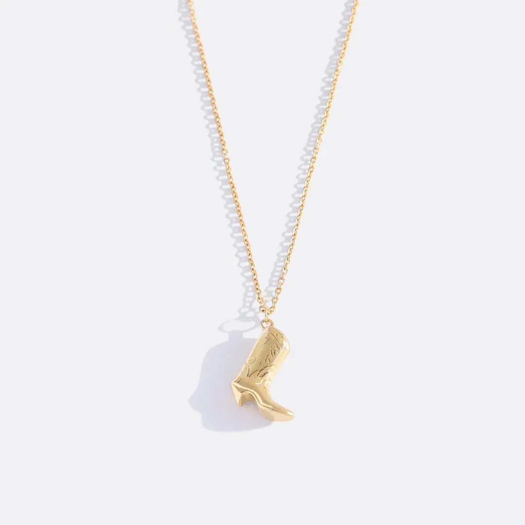 Cowboy Boot Necklace sold by Mint & Lilly product image thumbnail 4