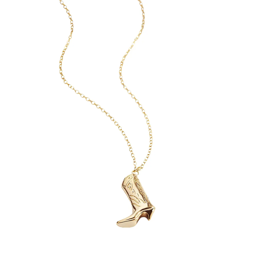 Cowboy Boot Necklace sold by Mint & Lilly