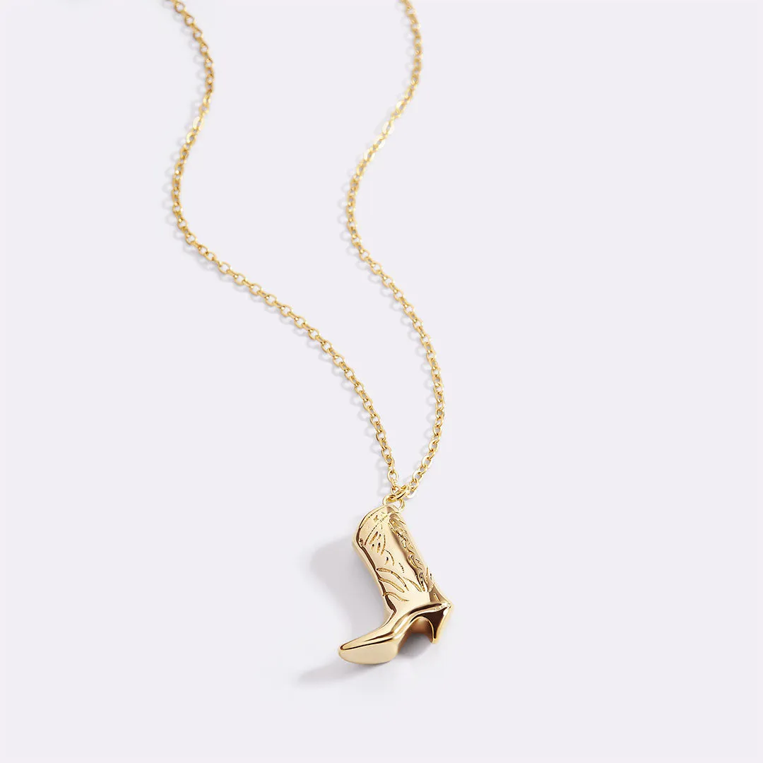 Cowboy Boot Necklace sold by Mint & Lilly product image thumbnail 2
