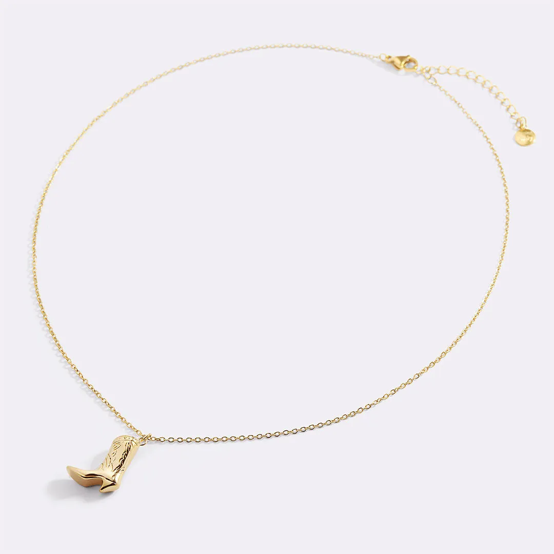 Cowboy Boot Necklace sold by Mint & Lilly product image thumbnail 3