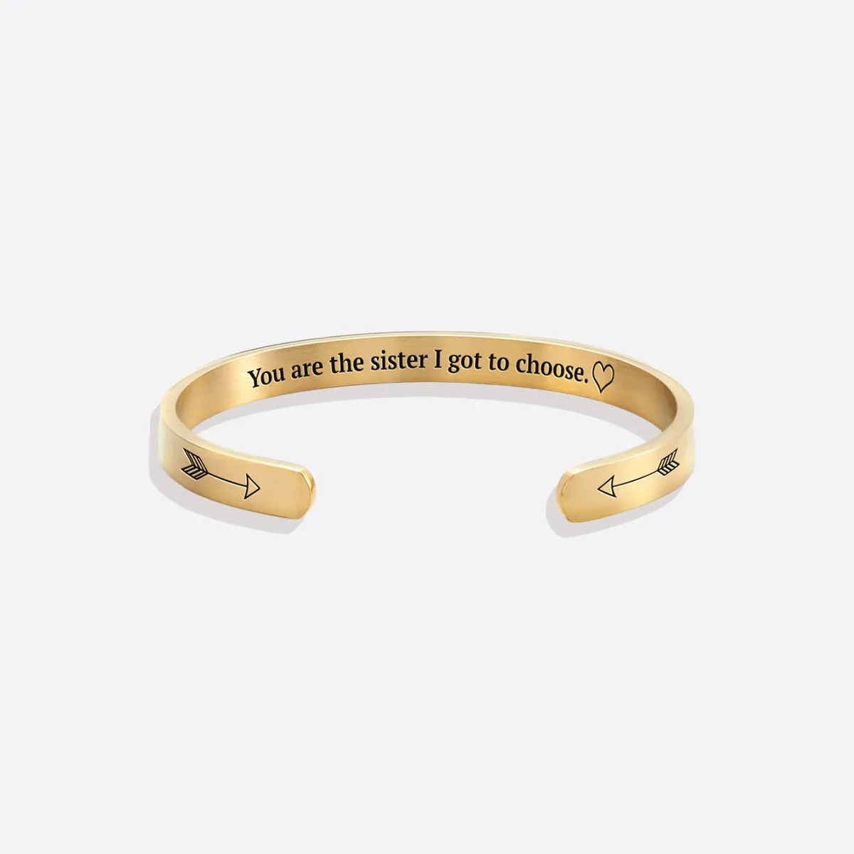 You are the Sister I got to Choose Personalizable Cuff Bracelet sold by Mint & Lilly product image thumbnail 2