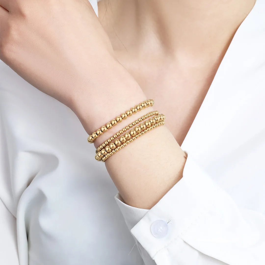 3mm & 5mm Beaded Bracelet Stacking Set sold by Mint & Lilly product image thumbnail 4