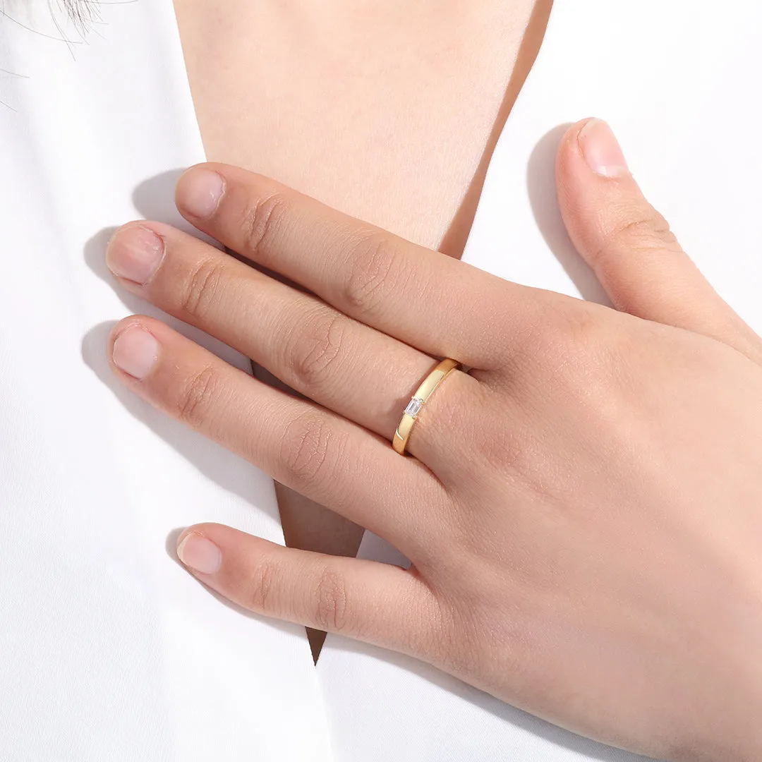 Baguette Diamond Band Ring sold by Mint & Lilly product image thumbnail 4