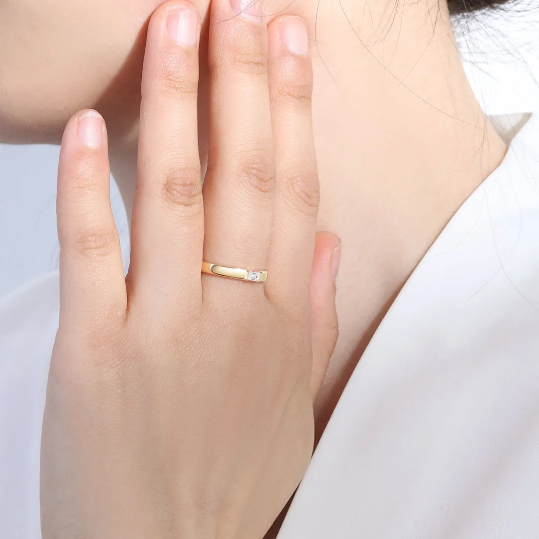 Baguette Diamond Band Ring sold by Mint & Lilly product image thumbnail 3