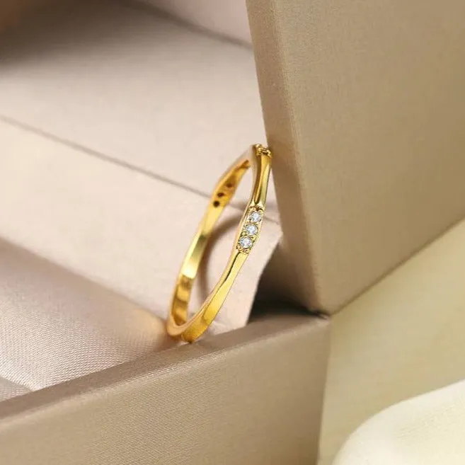 Three by Three Stacking Ring sold by Mint & Lilly product image thumbnail 4