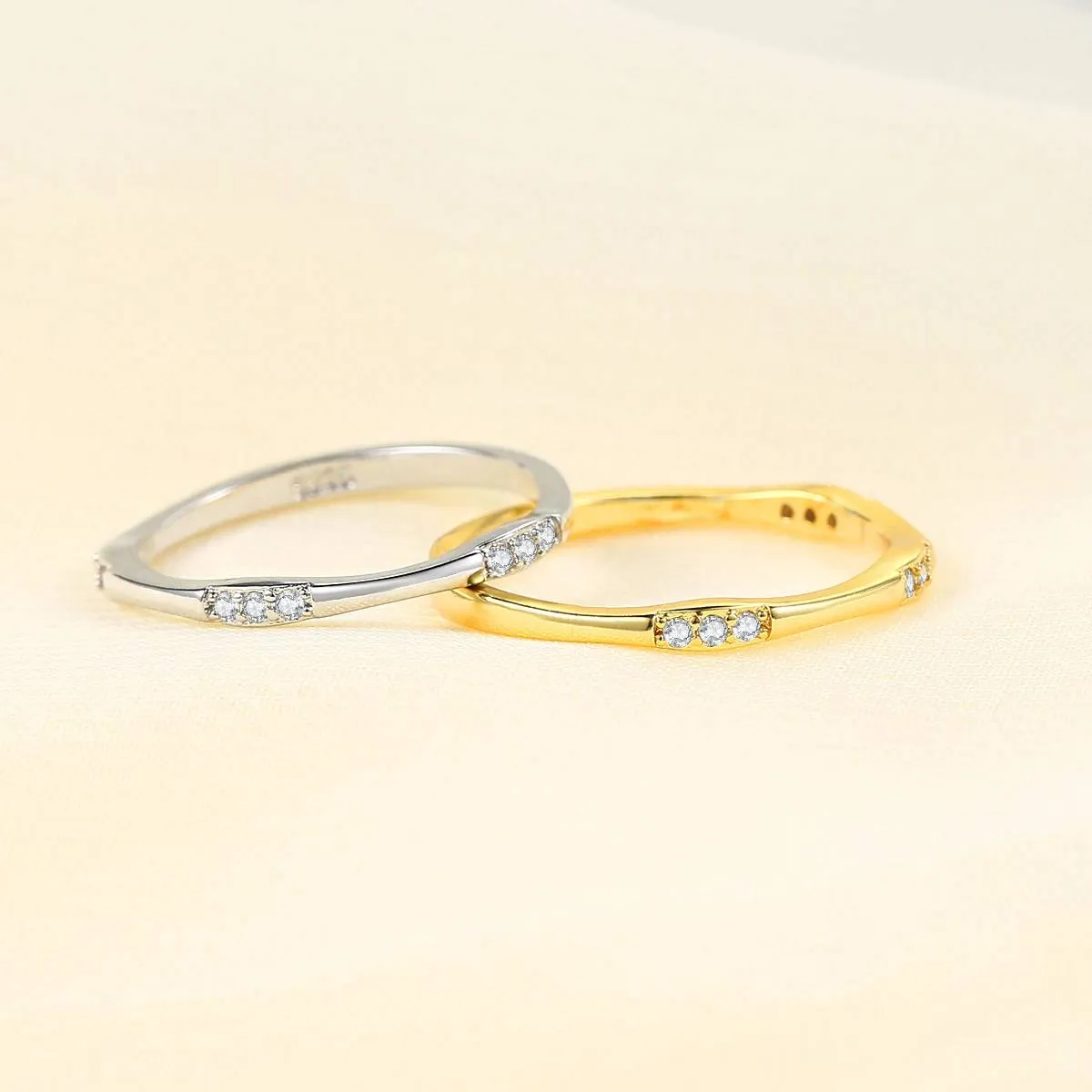 Three by Three Stacking Ring sold by Mint & Lilly product image thumbnail 2