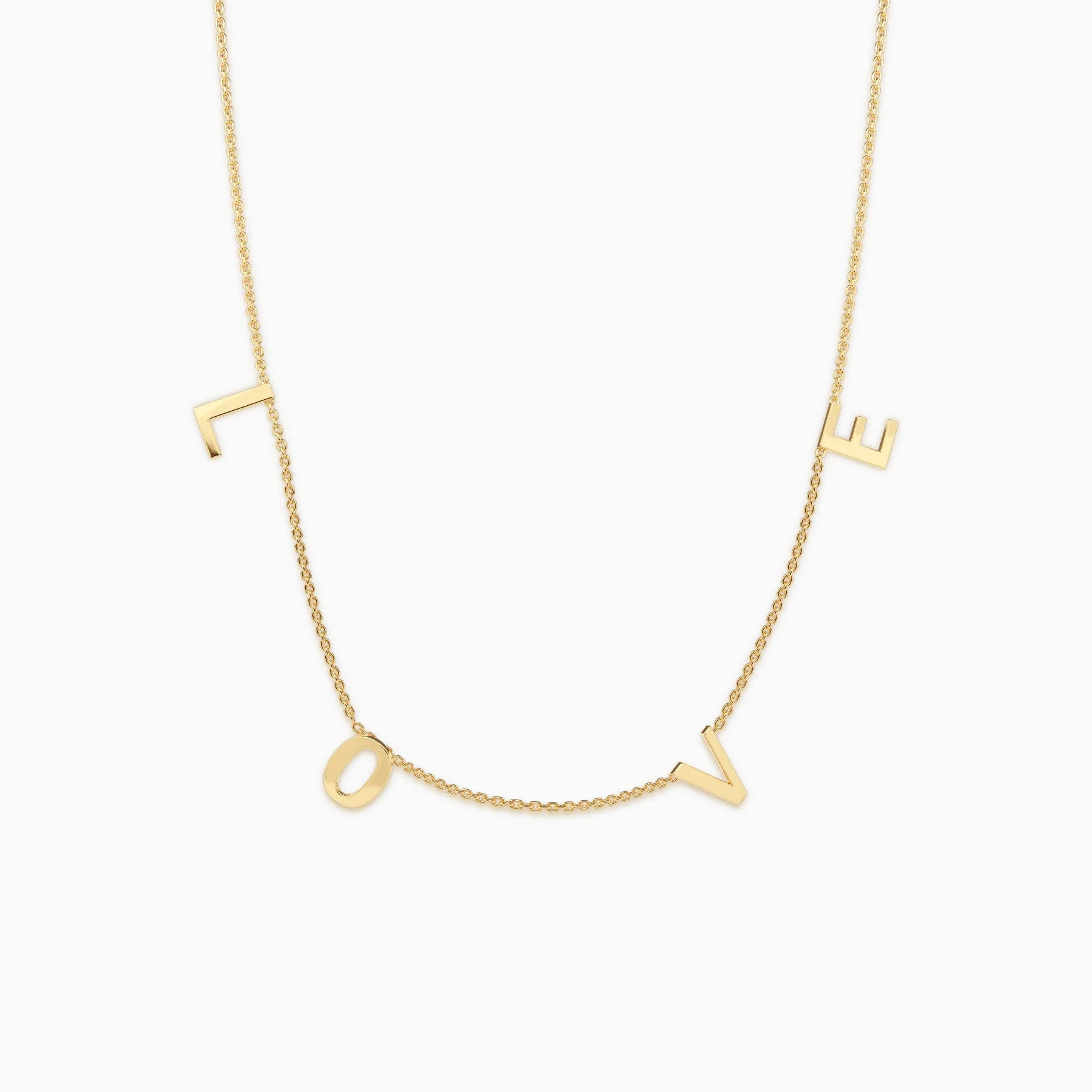 The LOVE Letter Necklace sold by Mint & Lilly product image thumbnail 3