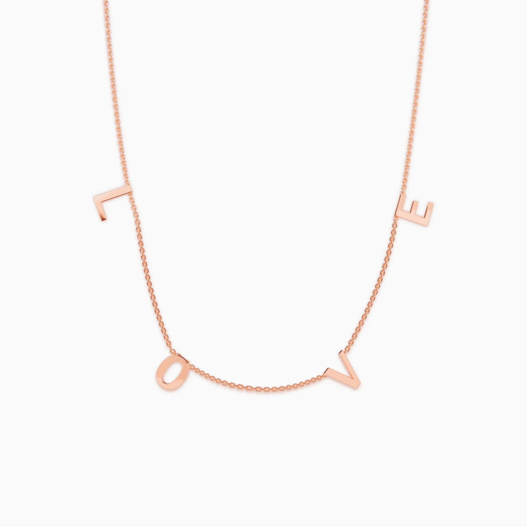 The LOVE Letter Necklace sold by Mint & Lilly product image thumbnail 5