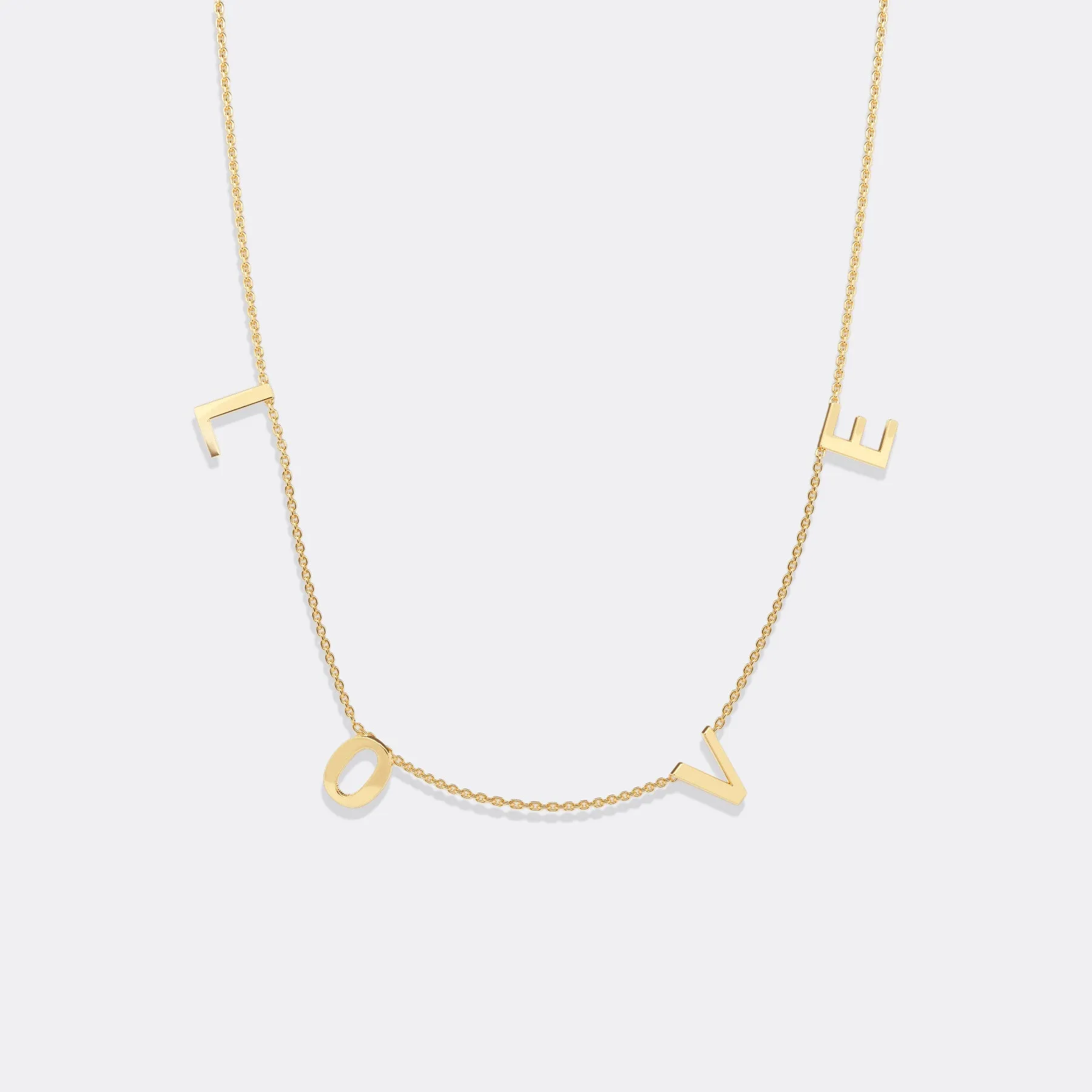 The LOVE Letter Necklace sold by Mint & Lilly product image thumbnail 2