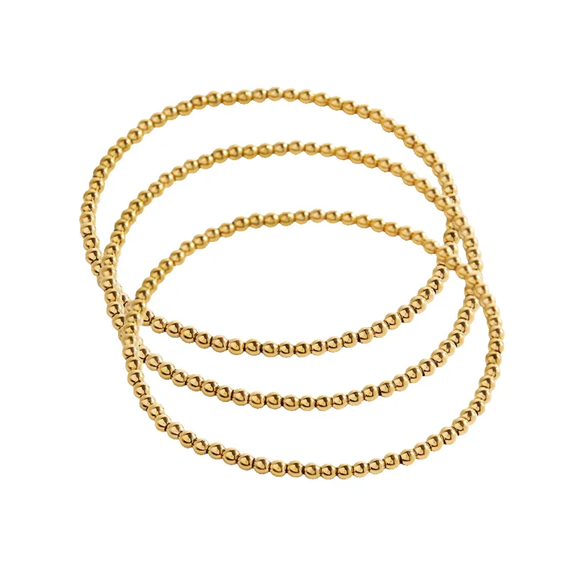 3mm Beaded Bracelet Stacking Set sold by Mint & Lilly