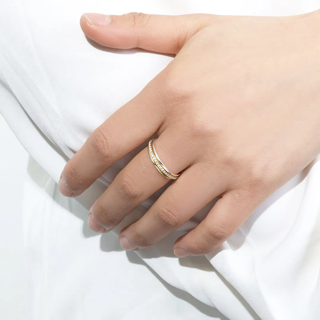 Gold and Silver Stacking Ring Set sold by Mint & Lilly product image thumbnail 3