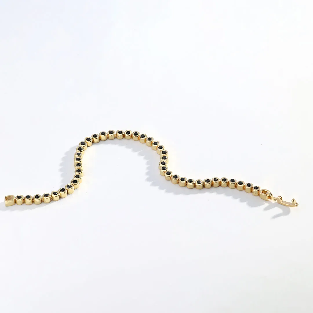 Black Gemstone Bracelet sold by Mint & Lilly product image thumbnail 4