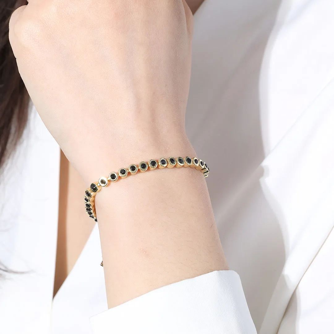 Black Gemstone Bracelet sold by Mint & Lilly product image thumbnail 2
