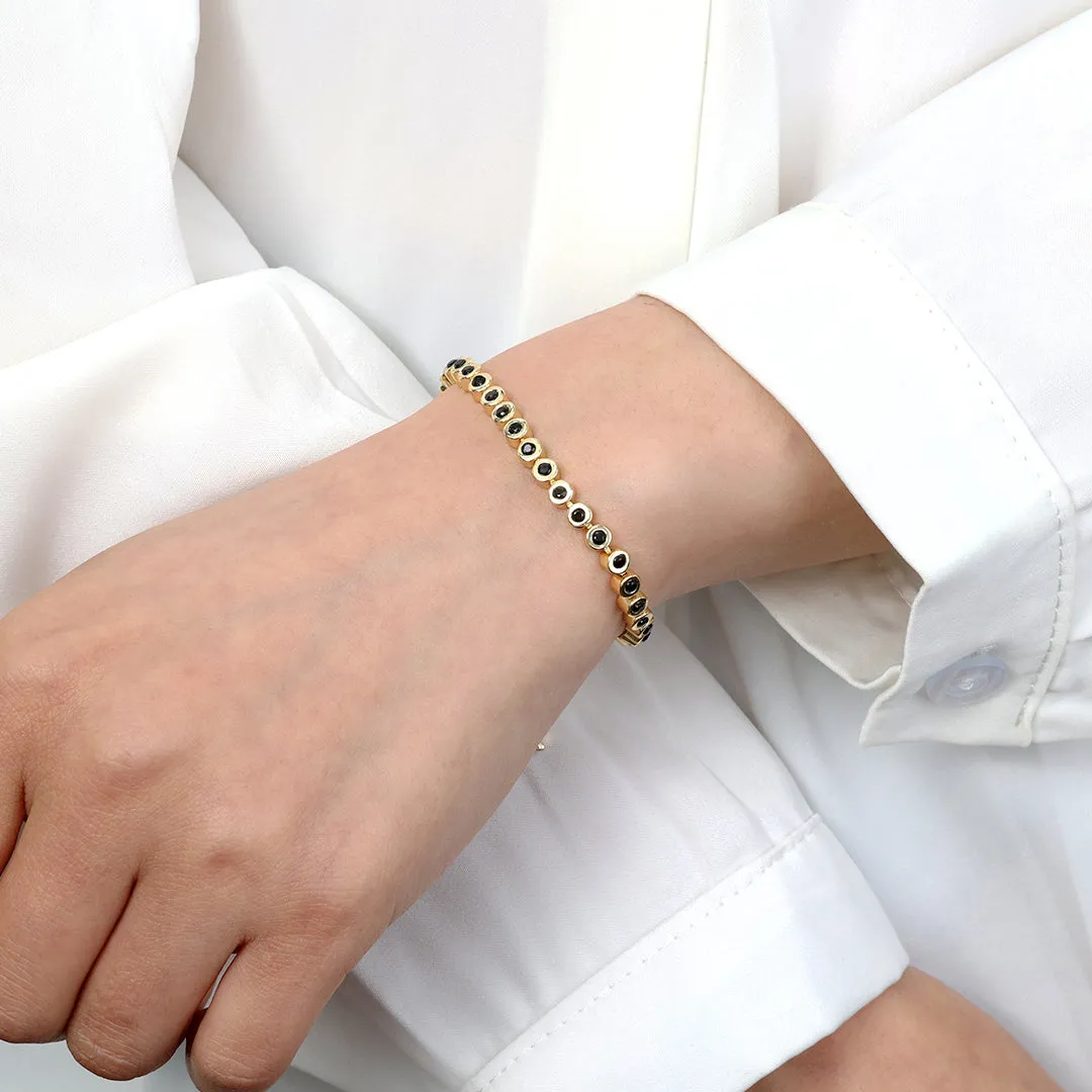Black Gemstone Bracelet sold by Mint & Lilly product image thumbnail 3