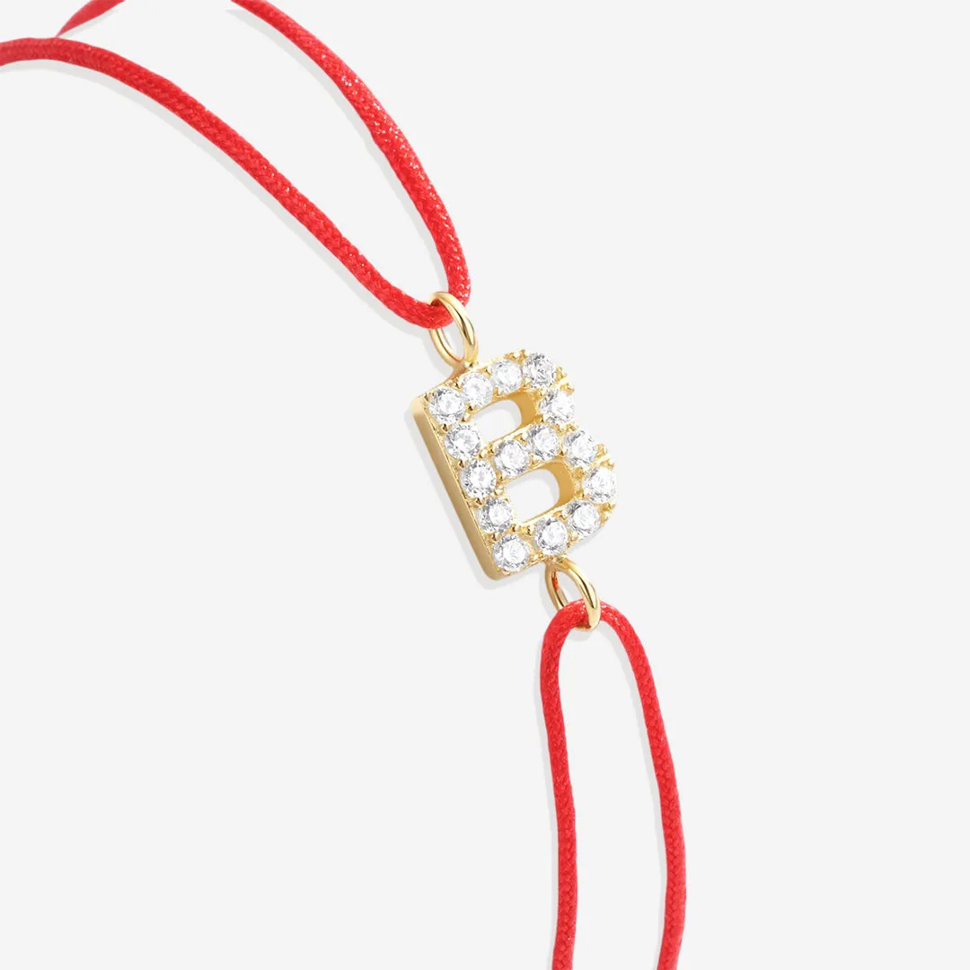 Initial String Adjustable Bracelet sold by Mint & Lilly product image thumbnail 4