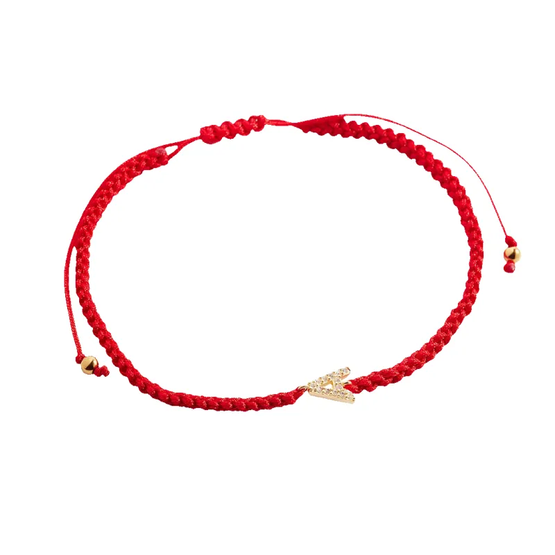 Braided Initial String Adjustable Bracelet sold by Mint & Lilly