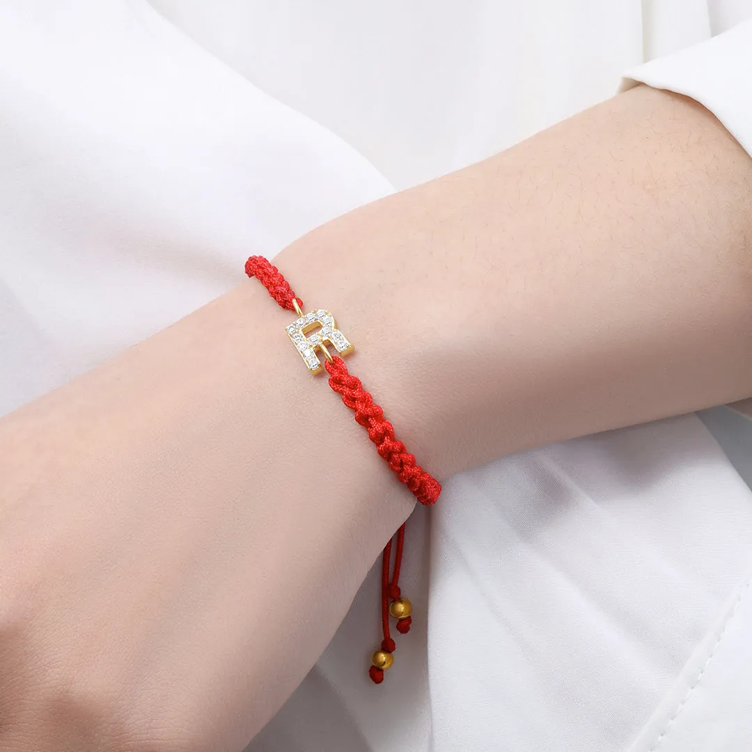 Braided Initial String Adjustable Bracelet sold by Mint & Lilly product image thumbnail 5