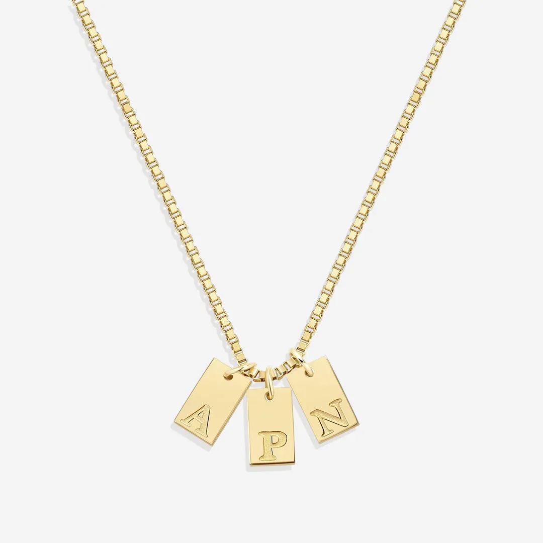 Initial Tag Necklace sold by Mint & Lilly product image thumbnail 5