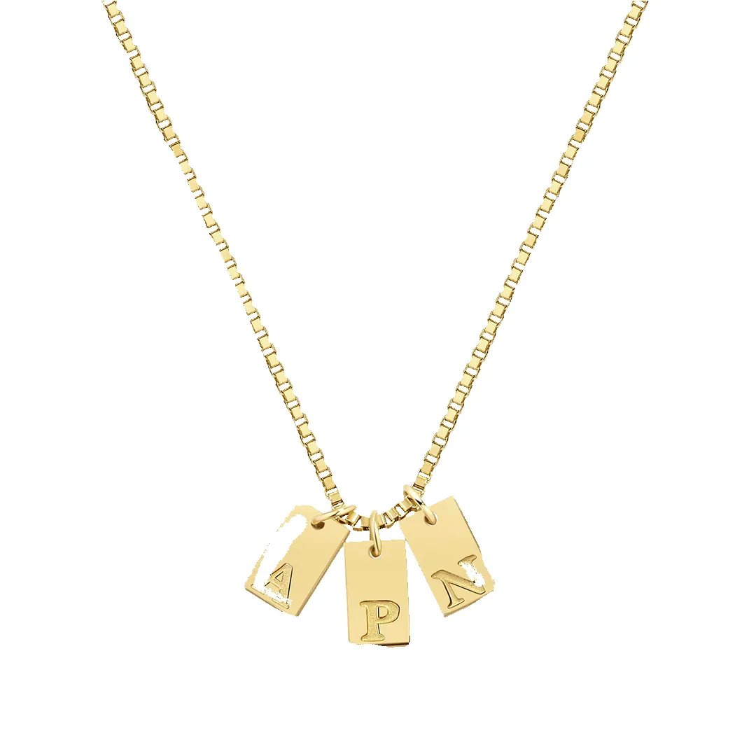 Initial Tag Necklace sold by Mint & Lilly product image thumbnail 3