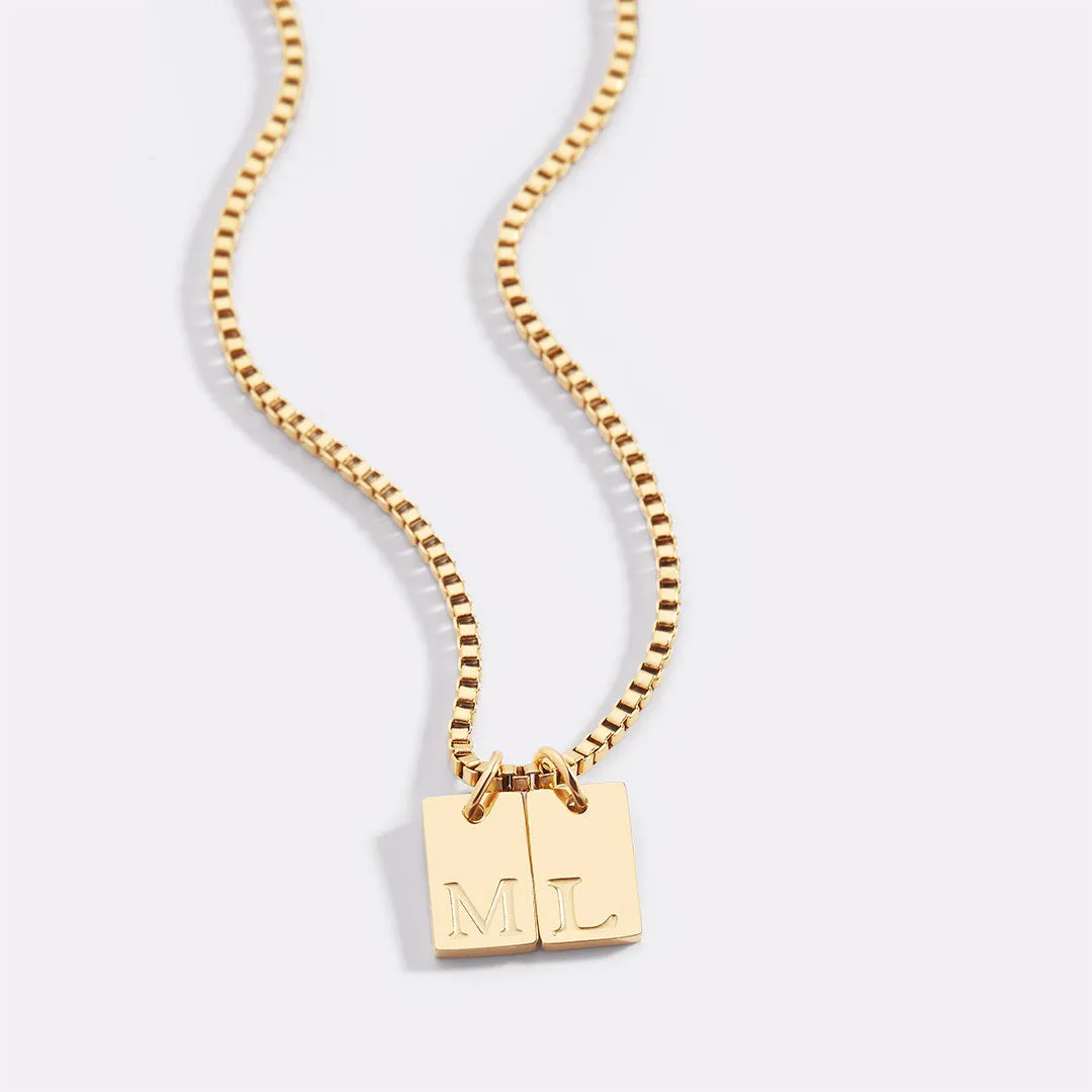 Initial Tag Necklace sold by Mint & Lilly product image thumbnail 2