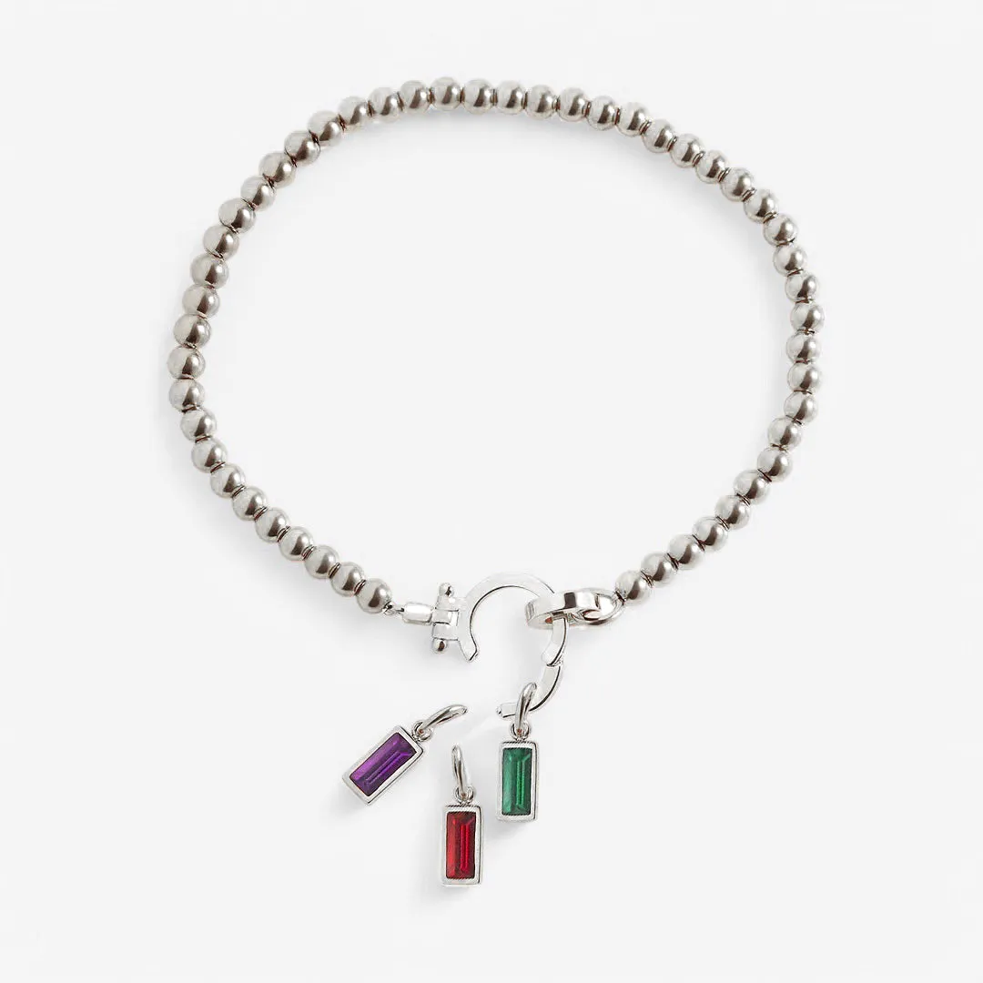 Mint Beaded Birthstone Charm Bracelet sold by Mint & Lilly product image thumbnail 5